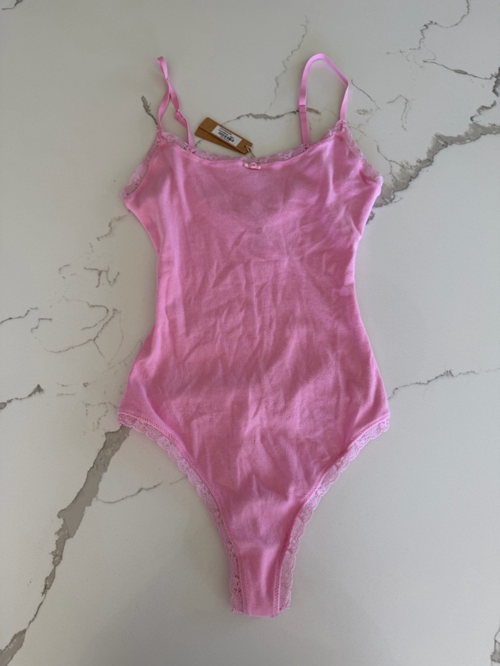 Skims Bodysuit Bubblegum Pink